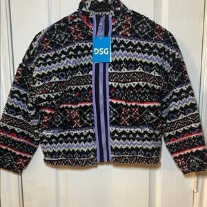 DSG‎ cozy fleece full zip girls size xs